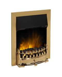 Dimplex Stamford Optiflame Electric Inset Fire Brass